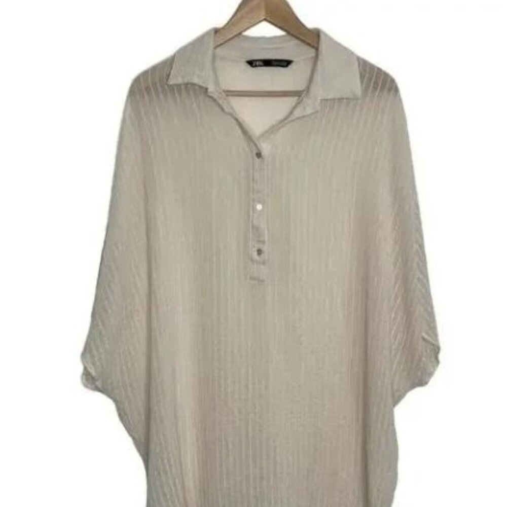 terrycloth button up dress